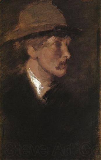 James Abbot McNeill Whistler Study of a Head Spain oil painting art